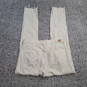 Citizens of Humanity Jeans Womens 25 White Corey Slouchy Slim Thrashed Stretch